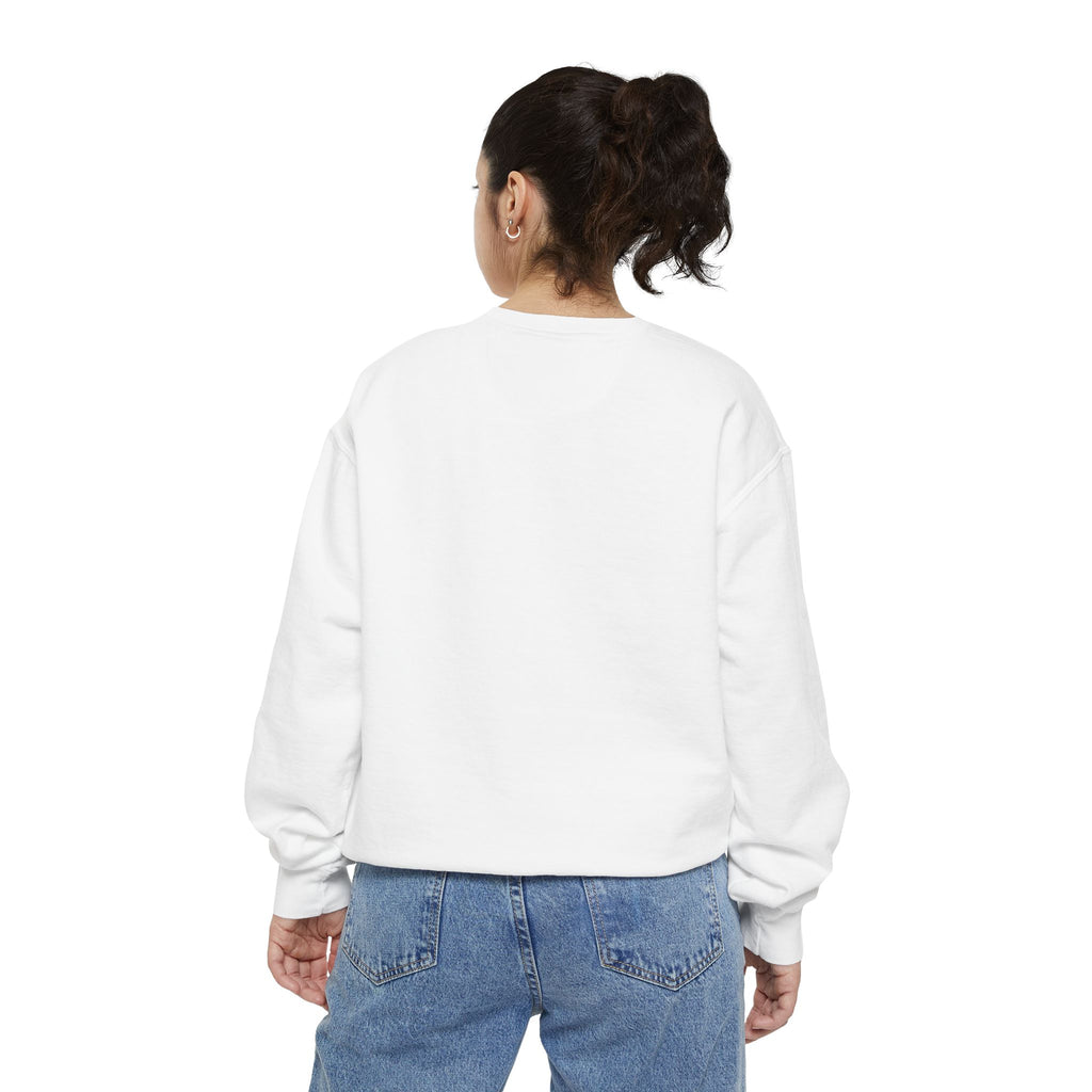 Be The Light Floral Sweatshirt - Unisex Garment-Dyed Cozy Apparel