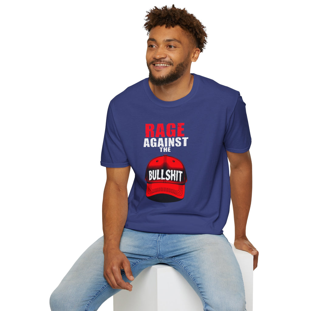 Camiseta unisex Softstyle - Camiseta gráfica "Rage Against the BS"