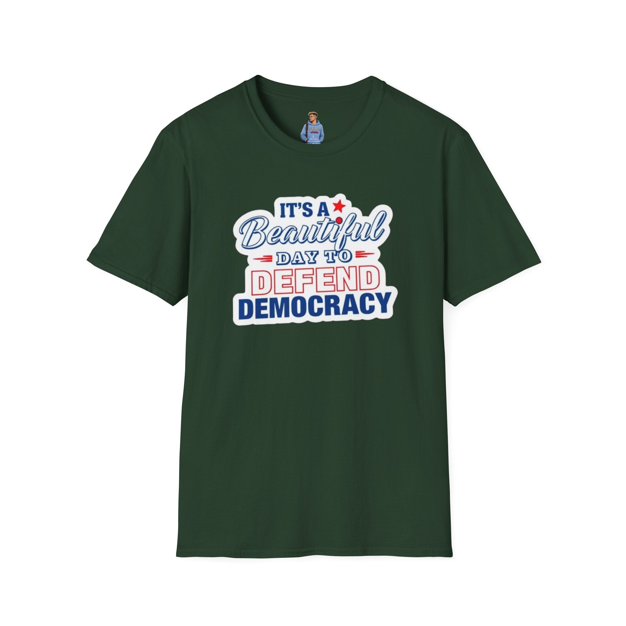 Camiseta unisex suave "Defend Democracy": perfecta para el activismo y el uso diario.