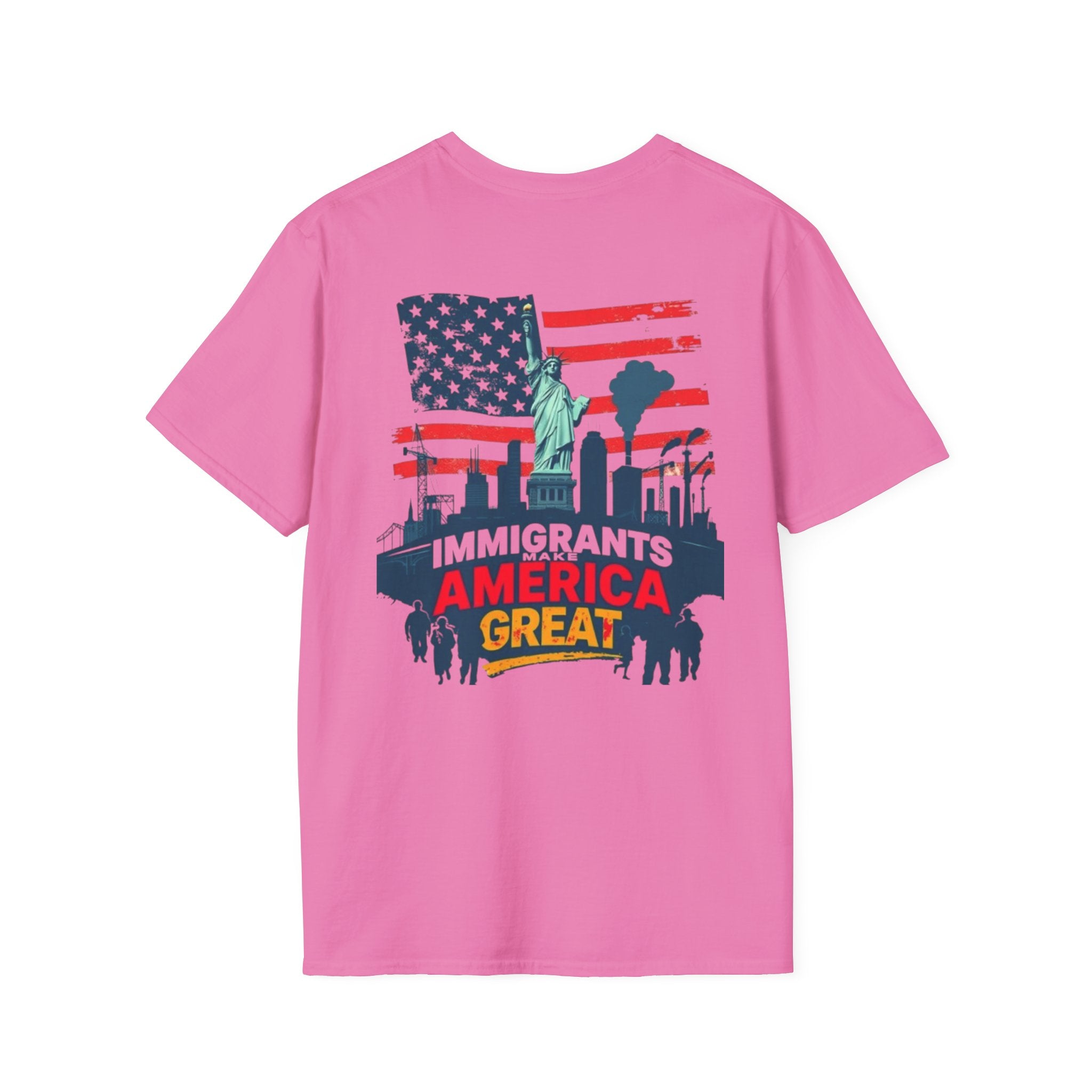 Estoy Contigo (I Am With You) Los inmigrantes hacen grande a Estados Unidos Camiseta unisex de estilo suave Camiseta clásica de protesta