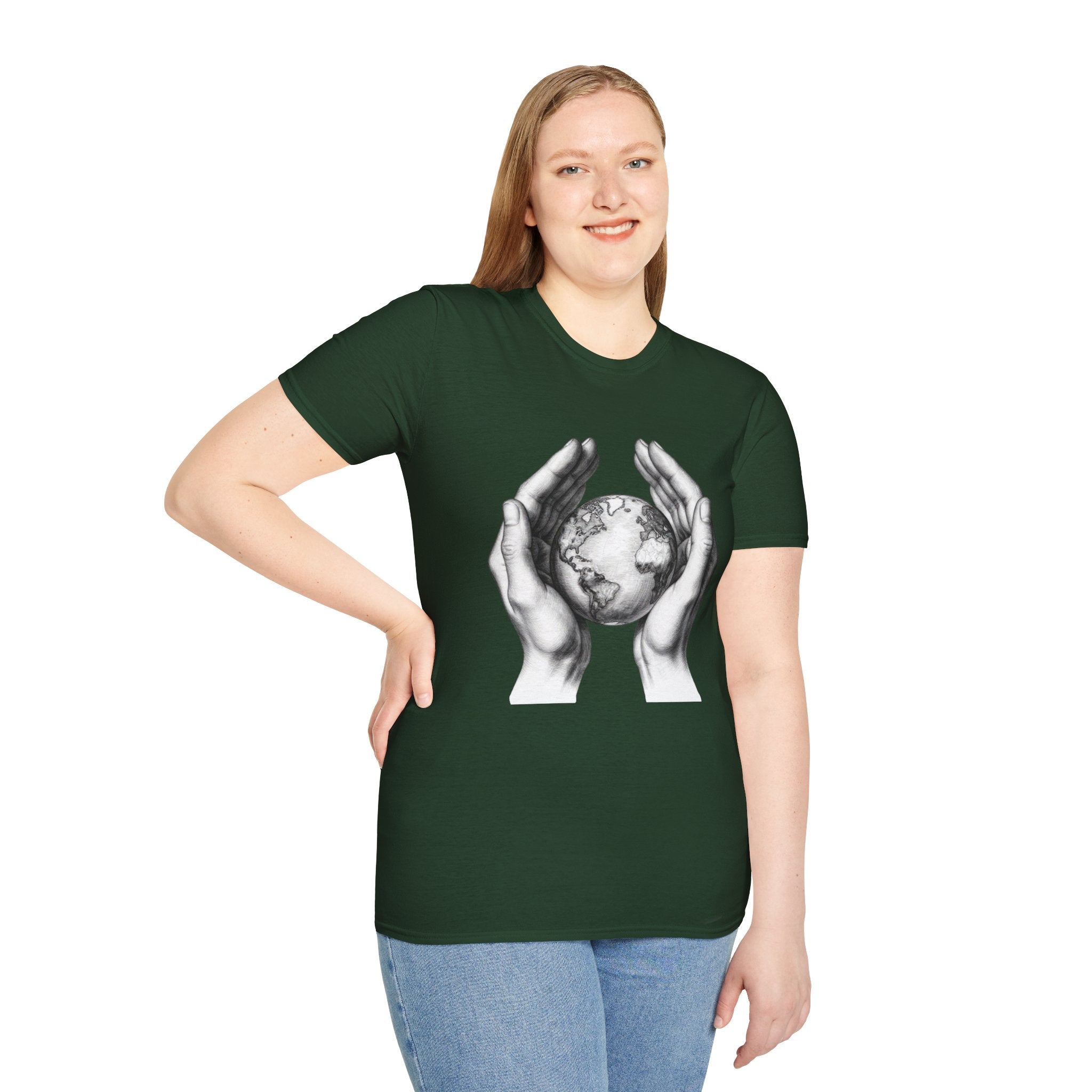 Earth in Your Hands T-Shirt — Protect the Planet Graphic Tee