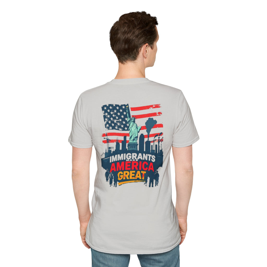Estoy Contigo (I Am With You) Los inmigrantes hacen grande a Estados Unidos Camiseta unisex de estilo suave Camiseta clásica de protesta