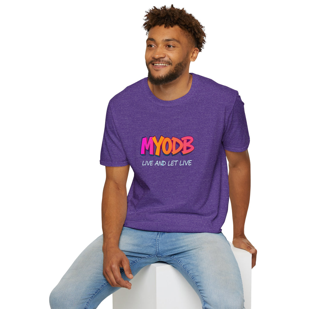 Camiseta MYODB "Vive y deja vivir" | Camiseta unisex de estilo suave | Ropa informal