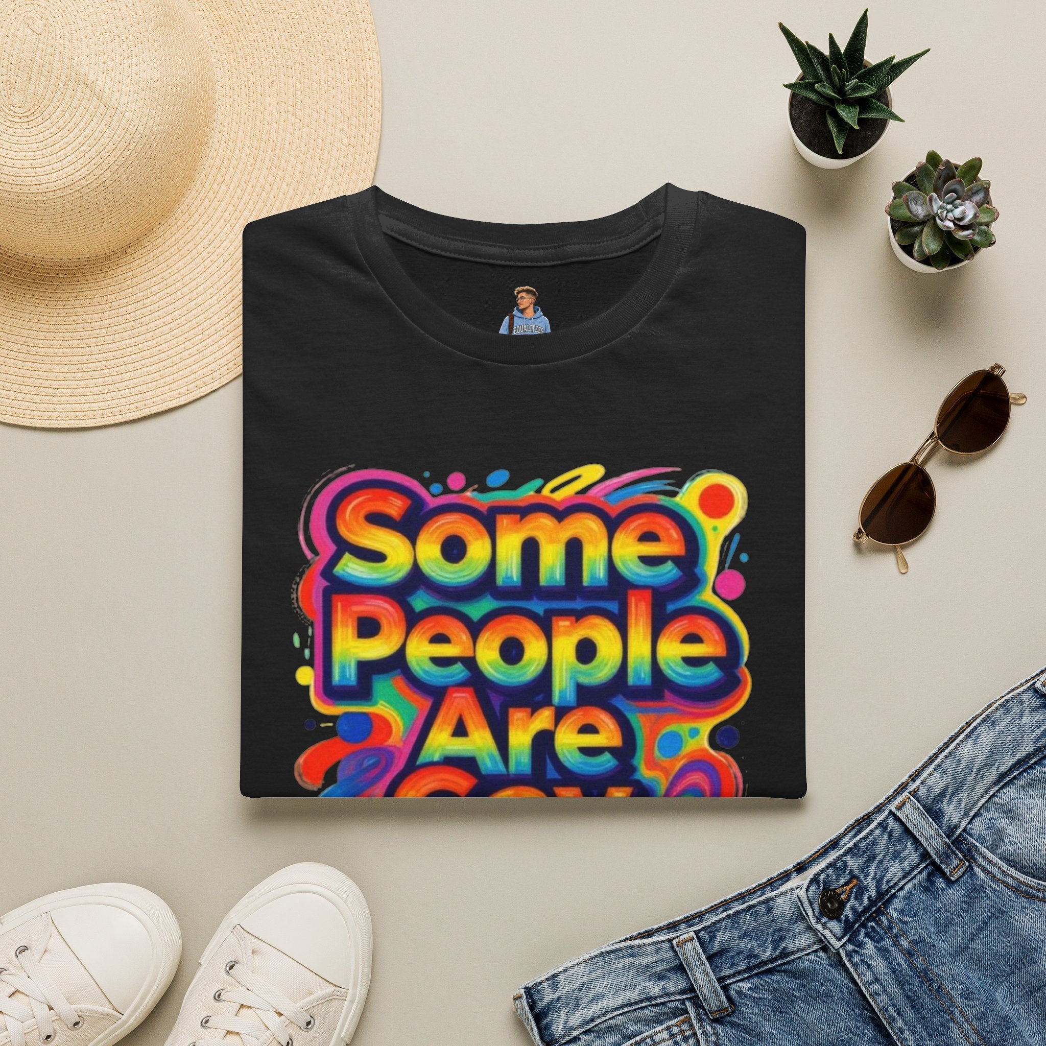 Some People Are Gay Get Over It T-Shirt — Rainbow Pride Statement Tee