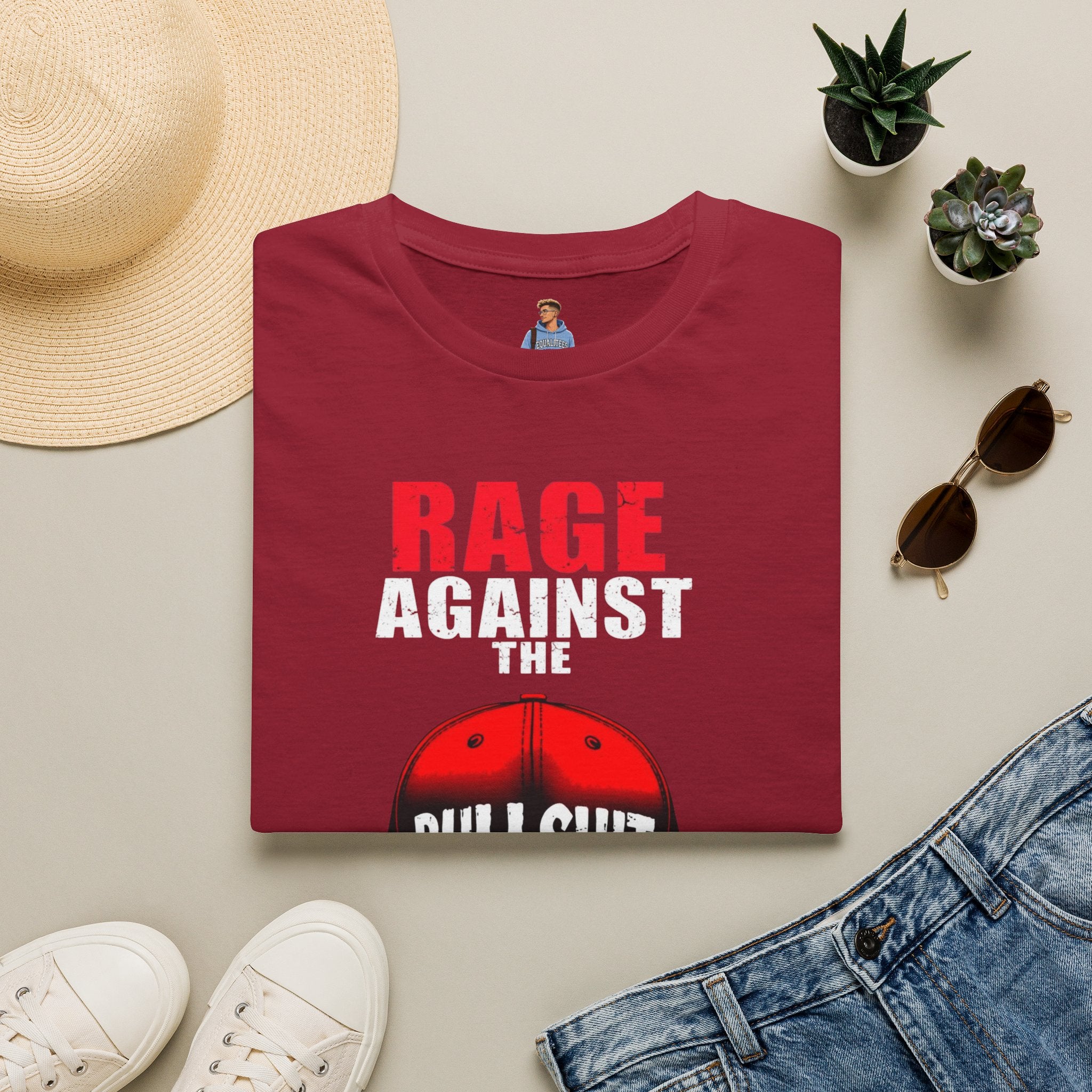 Camiseta unisex Softstyle - Camiseta gráfica "Rage Against the BS"