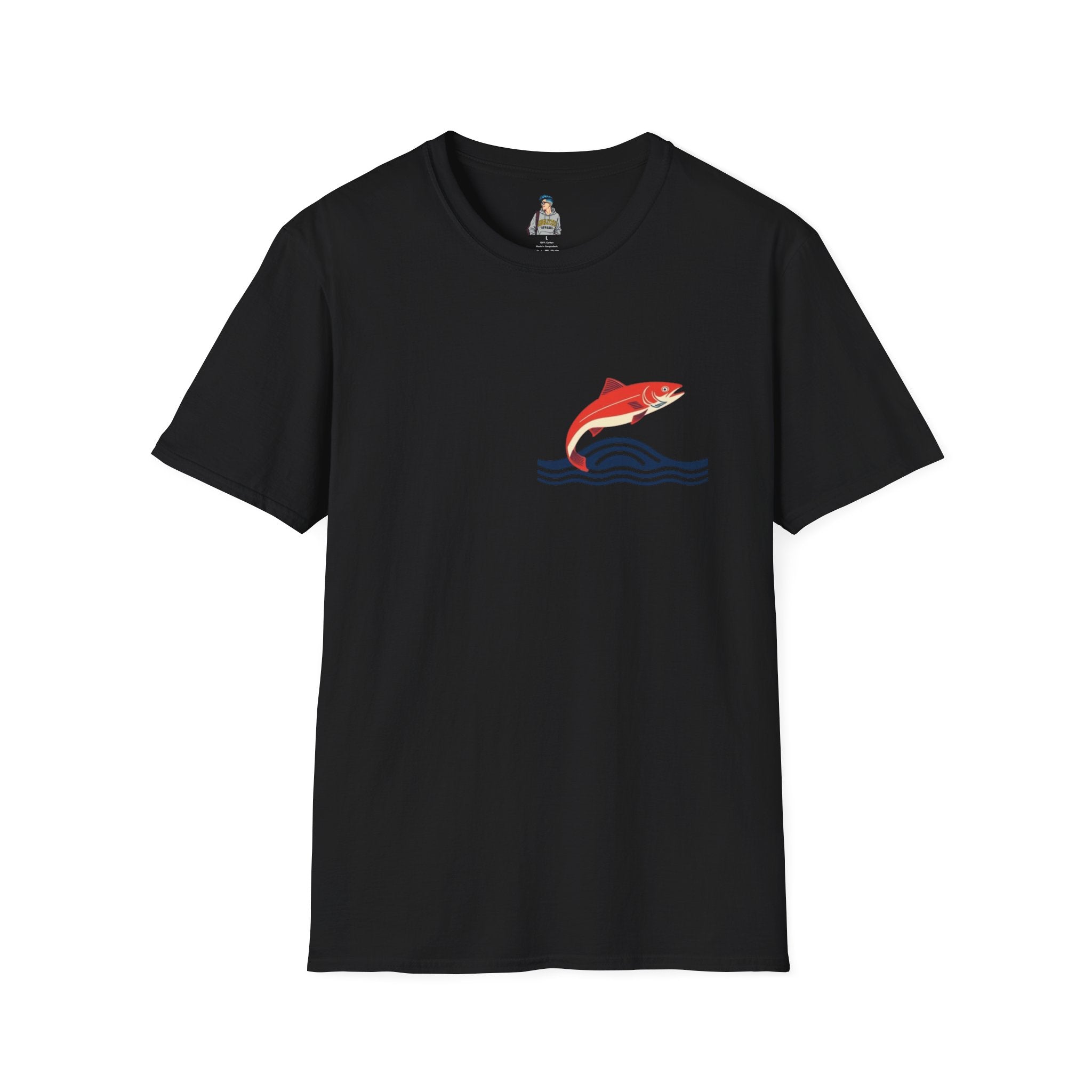 Jumping Salmon Native Pride Softstyle Unisex T-shirt