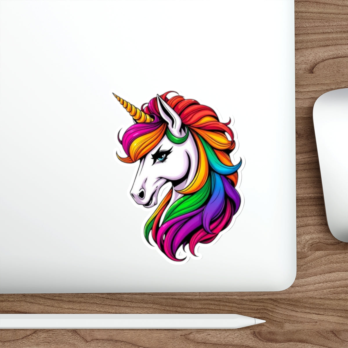 Die-Cut Stickers Sassy Rainbow Unicorn - EqualiTees.Me