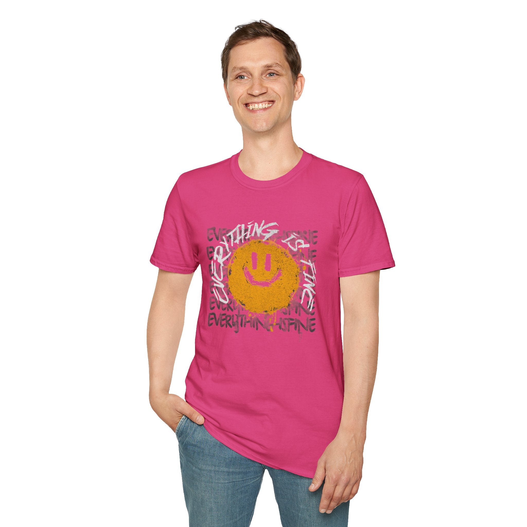 Camiseta unisex divertida y suave con la frase "Todo está bien", camiseta sarcástica, camiseta gráfica humorística, camiseta con frase del Apocalipsis, regalo para amantes de las bromas