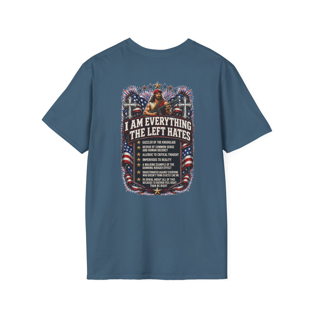 Star Spangled Awesome Graphic Tee ("Proud to Be Delusional Bootlicking Nazi Trash")