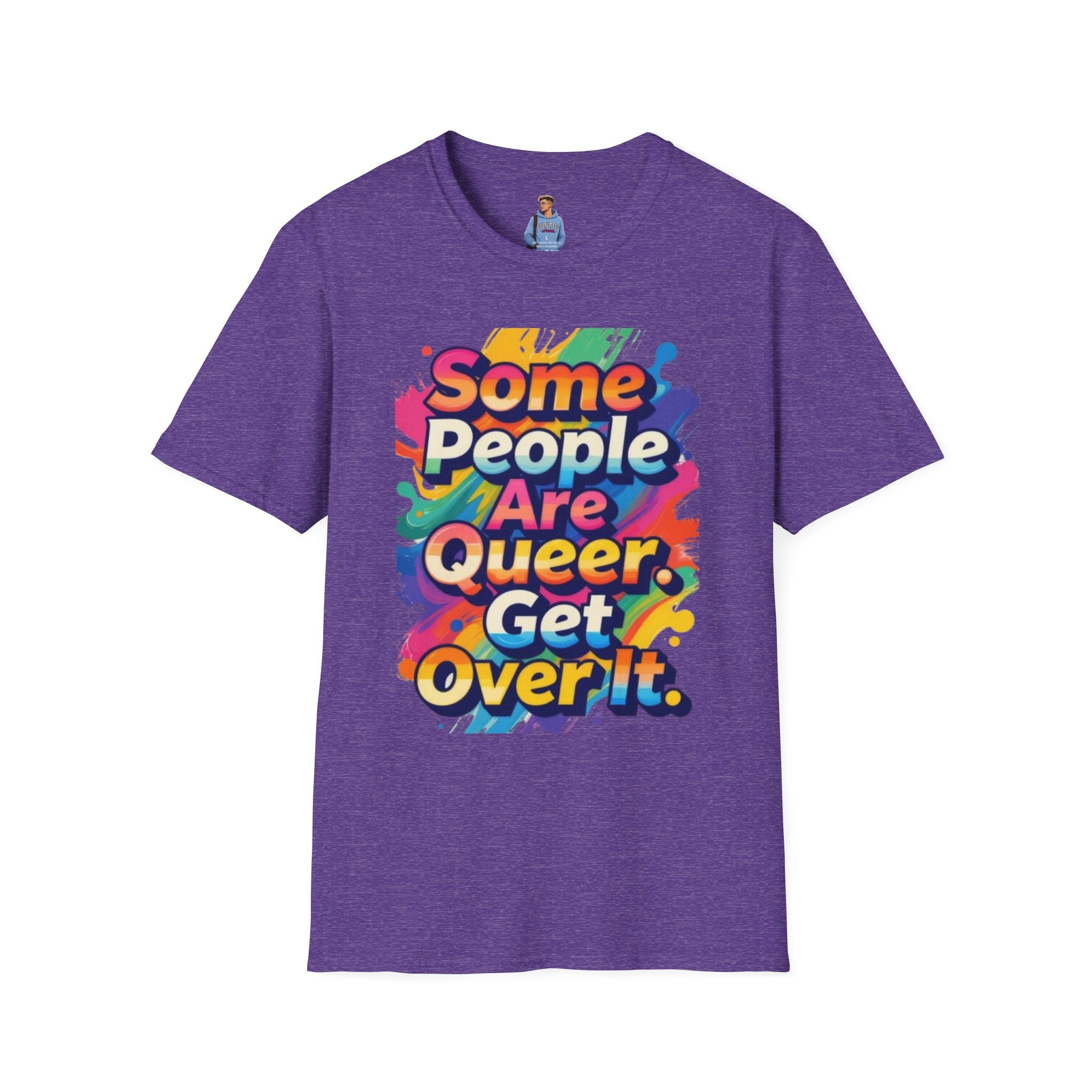 Some People Are Queer T-Shirt Rainbow Graphic