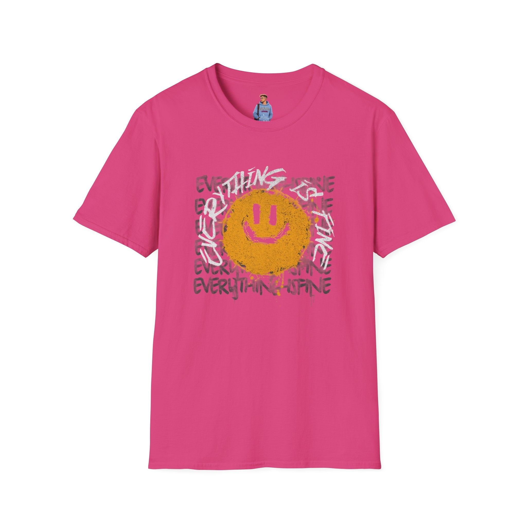 Camiseta unisex divertida y suave con la frase "Todo está bien", camiseta sarcástica, camiseta gráfica humorística, camiseta con frase del Apocalipsis, regalo para amantes de las bromas