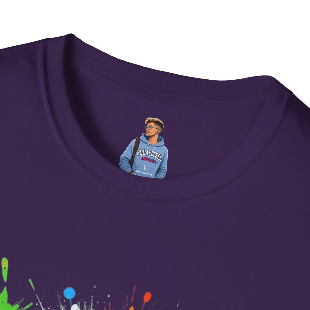 Bold Rainbow WTF Color Splash T-Shirt