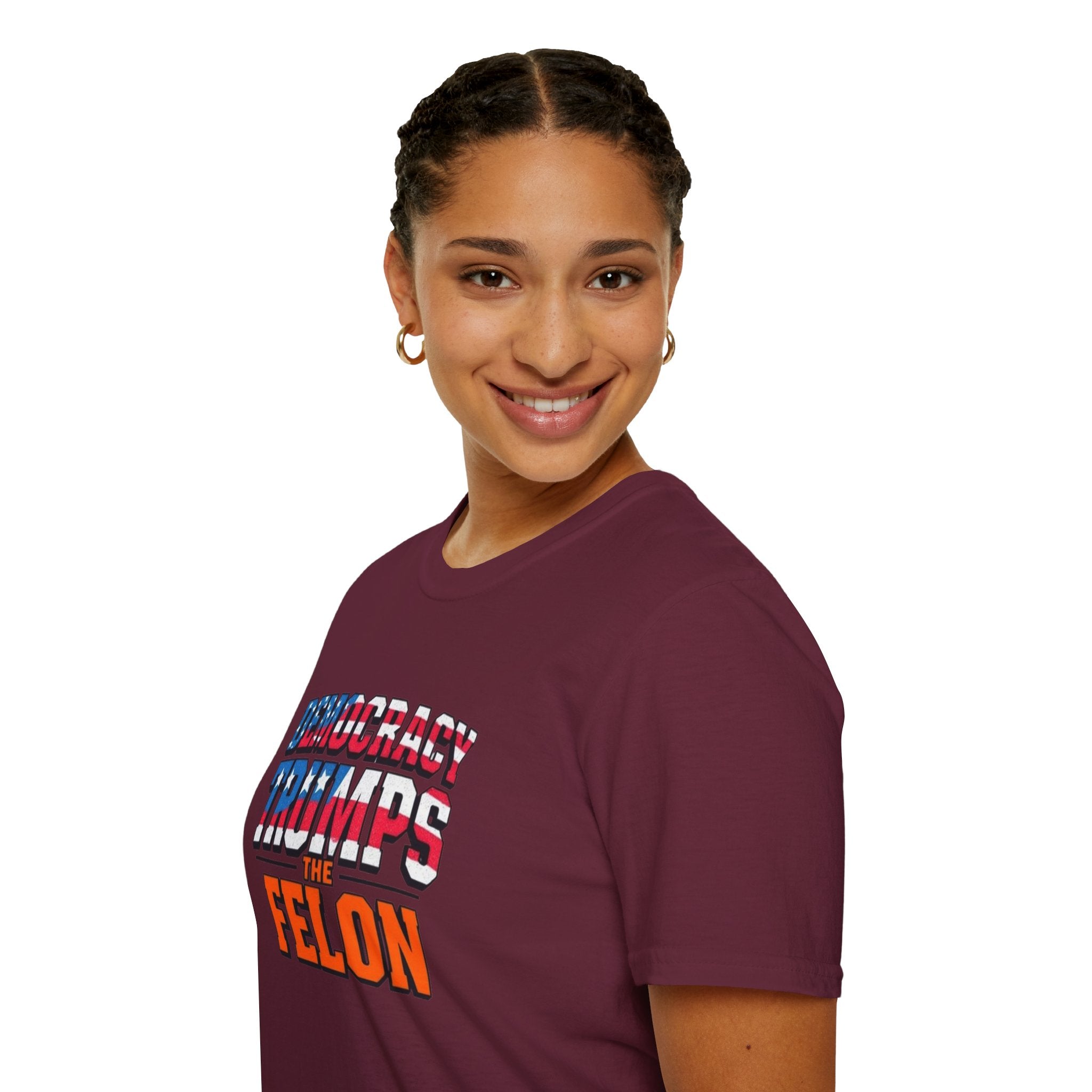 Democracy Trumps the Felon Graphic Tee