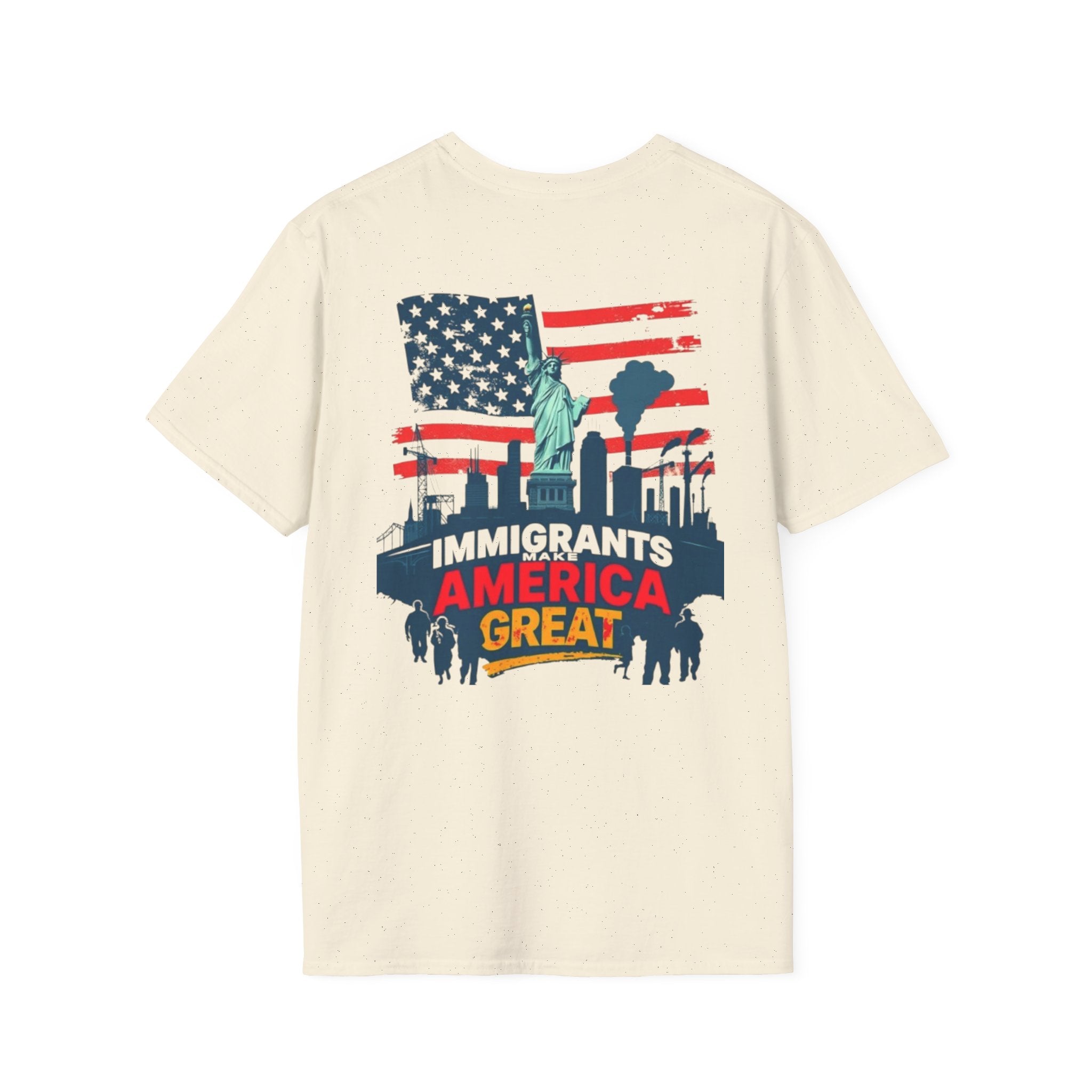 Estoy Contigo (I Am With You) Los inmigrantes hacen grande a Estados Unidos Camiseta unisex de estilo suave Camiseta clásica de protesta