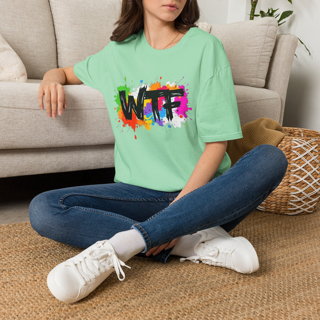 Bold Rainbow WTF Color Splash T-Shirt