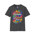 Some People Are Queer T-Shirt Rainbow Graphic