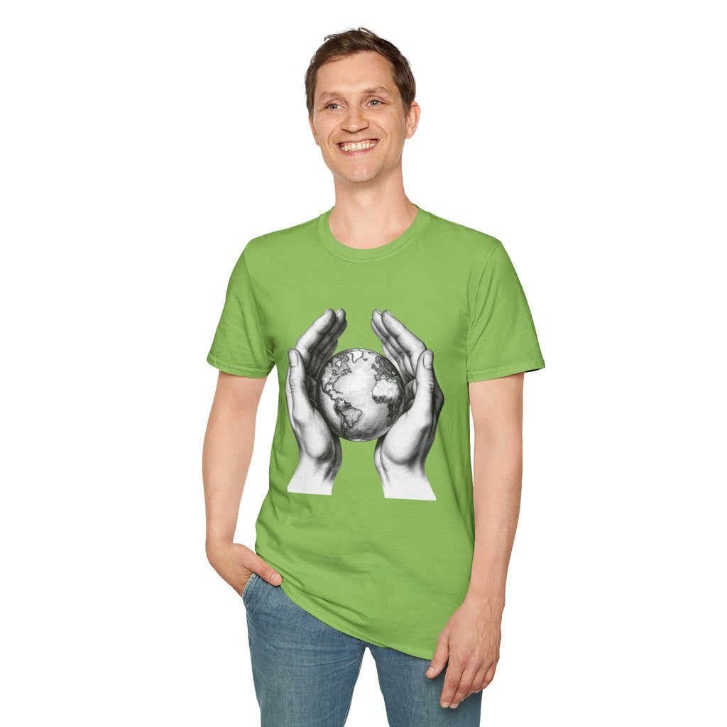 Earth in Your Hands T-Shirt — Protect the Planet Graphic Tee