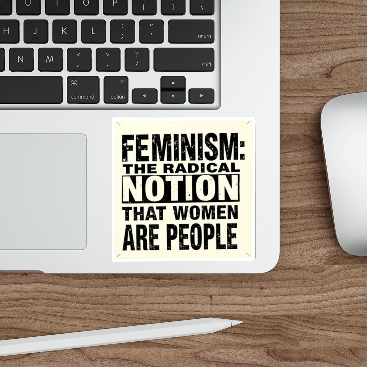 Die-Cut Stickers - FEMINISM: THE RADICAL NOTION THAT WOMEN ARE PEOPLE - EqualiTees.Me