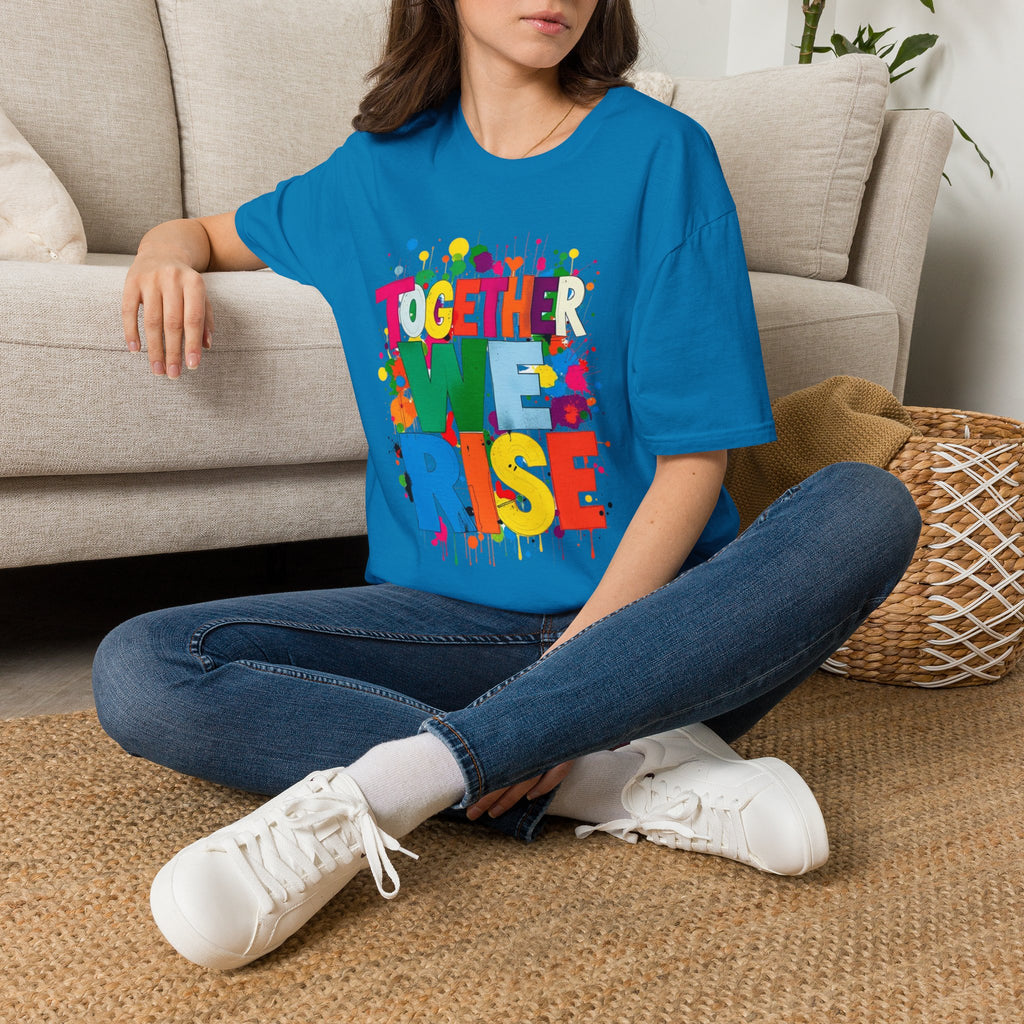 Juntos nos levantamos Camiseta unisex de estilo suave