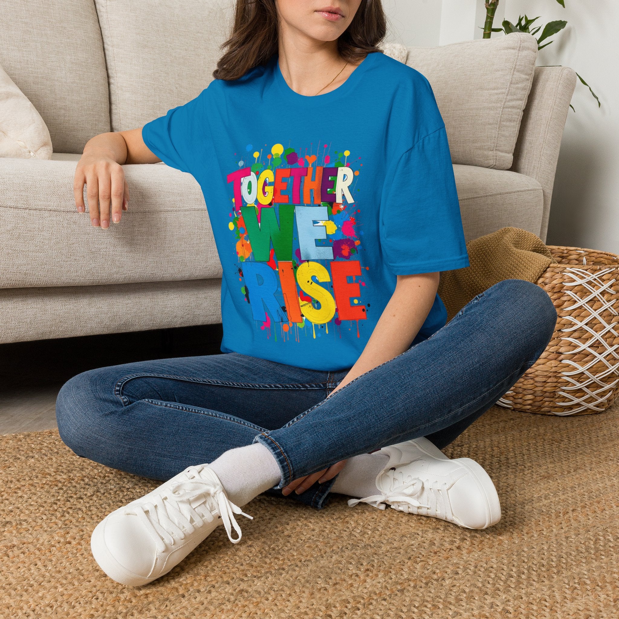 Juntos nos levantamos Camiseta unisex de estilo suave