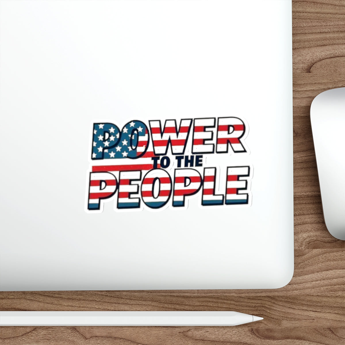 Power to the People Flag Die Cut Sticker - EqualiTees.Me