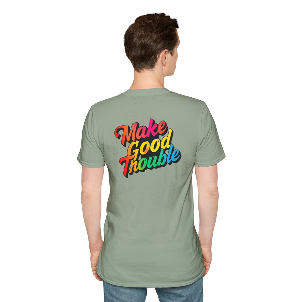 Make Good Trouble' Rainbow T-Shirt