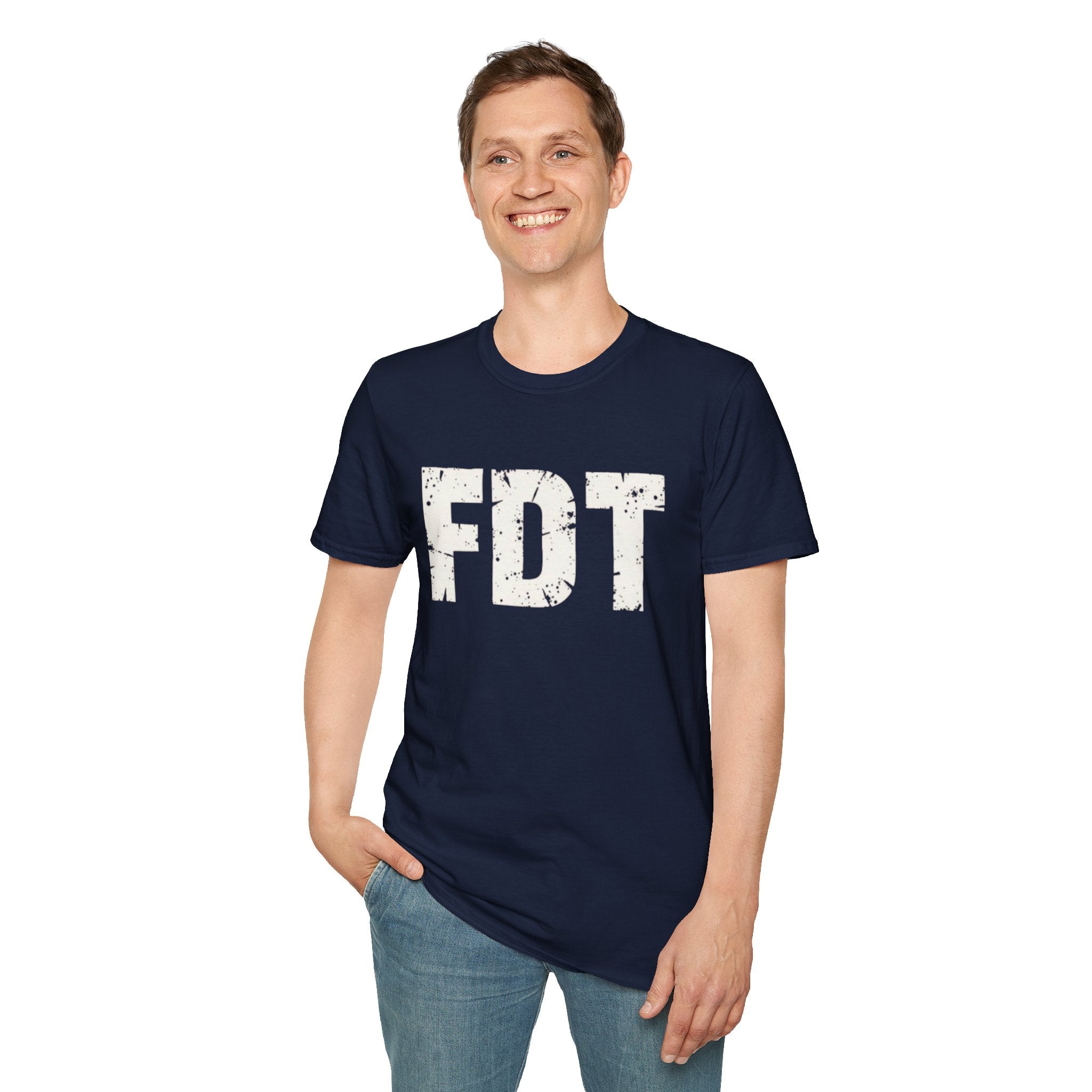 FDT Political Protest Distressed Graphic T-Shirt