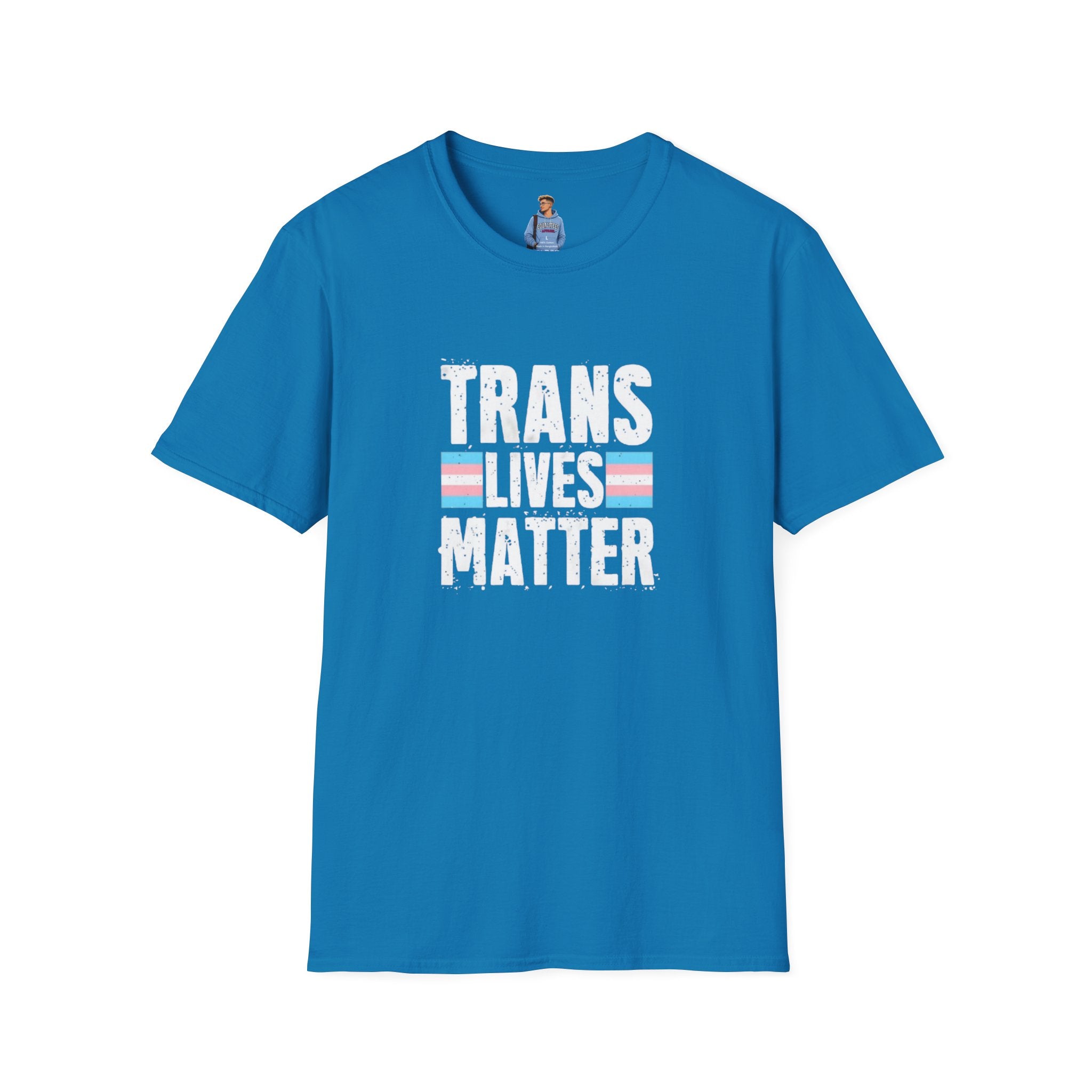 Camiseta unisex de estilo suave Trans Lives Matter: apoya los derechos LGBTQ+