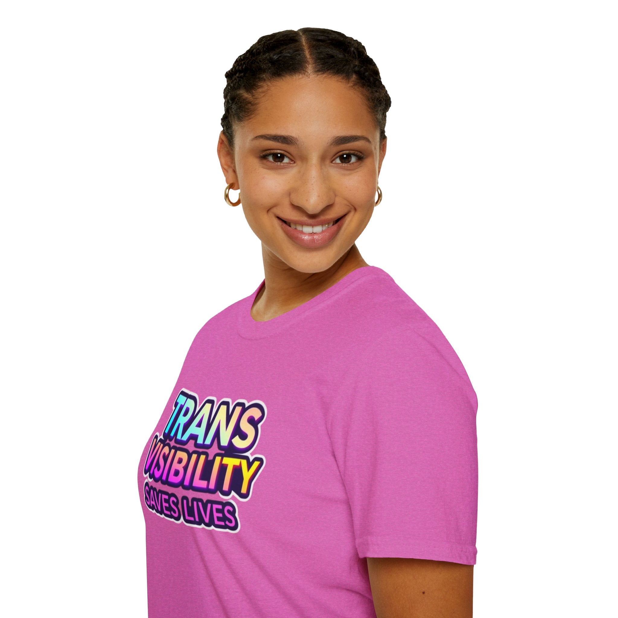 Trans Visibility Saves Lives Statement T-shirt