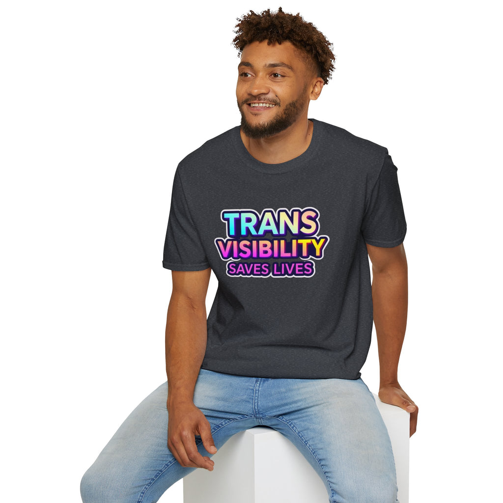 Trans Visibility Saves Lives Statement T-shirt