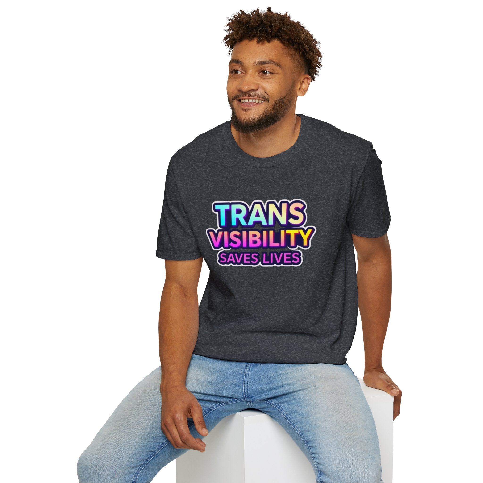 Trans Visibility Saves Lives Statement T-shirt