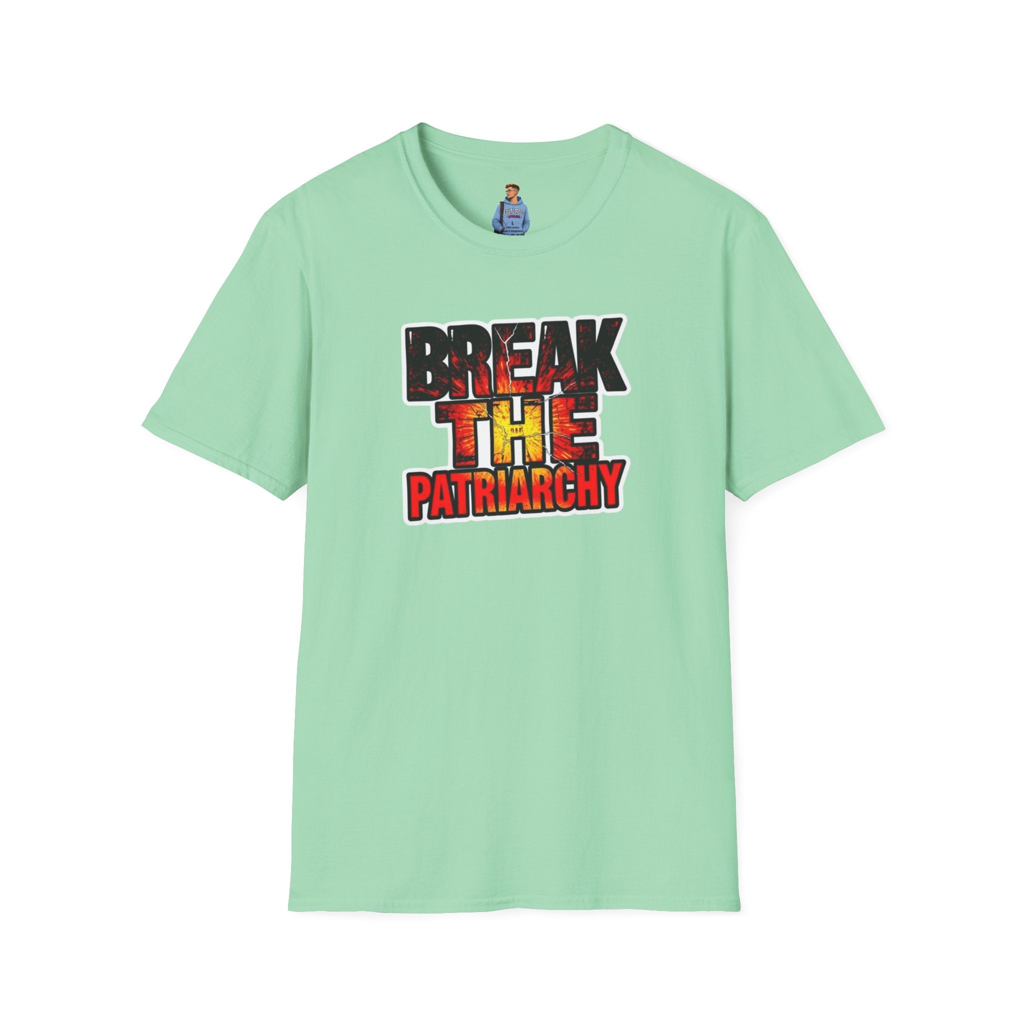 Camiseta unisex de estilo suave "Romper el patriarcado": prendas de empoderamiento para el cambio social
