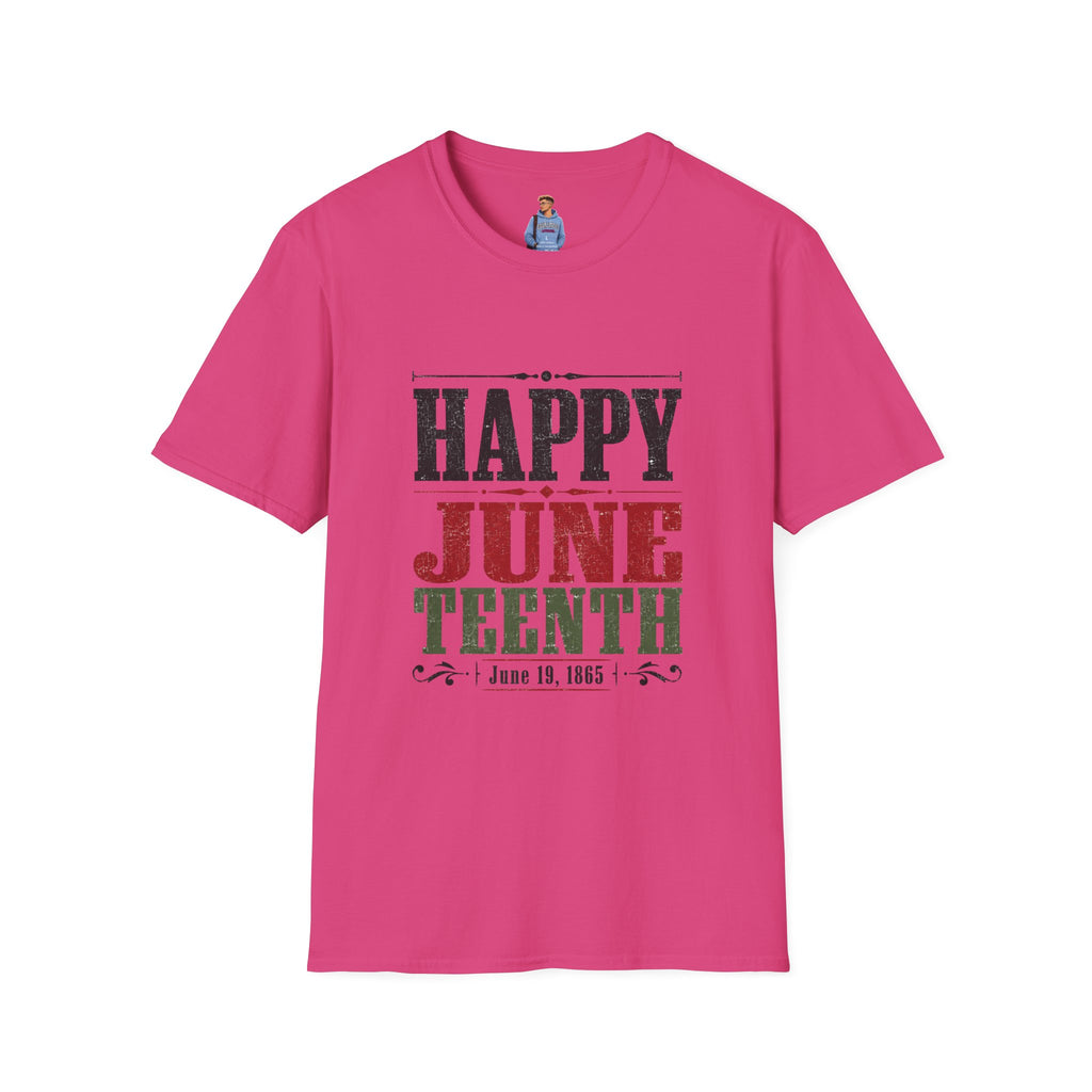 Juneteenth T-Shirt — "Happy Juneteenth" Celebration Tee