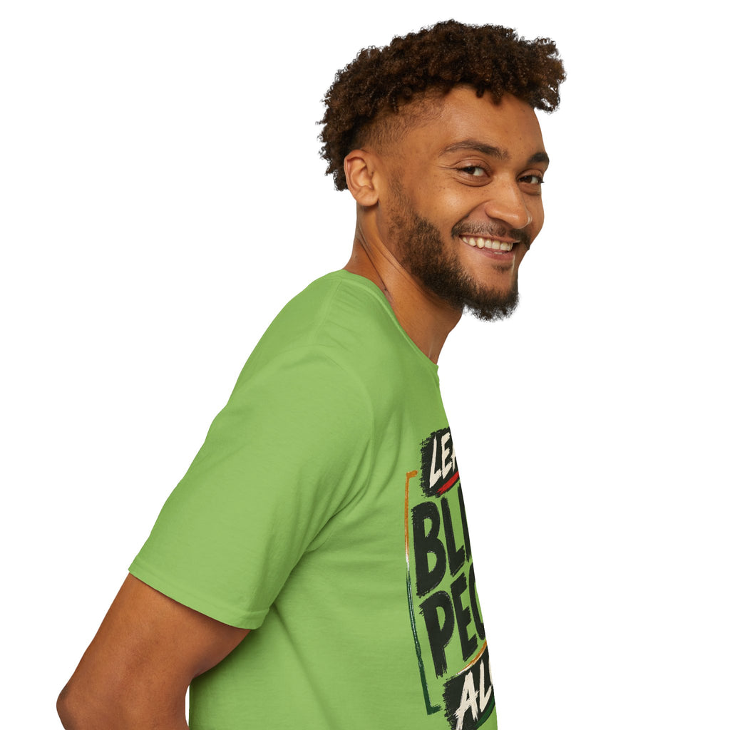 T-Shirt — "Leave Black People Alone" Social Justice Statement Tee