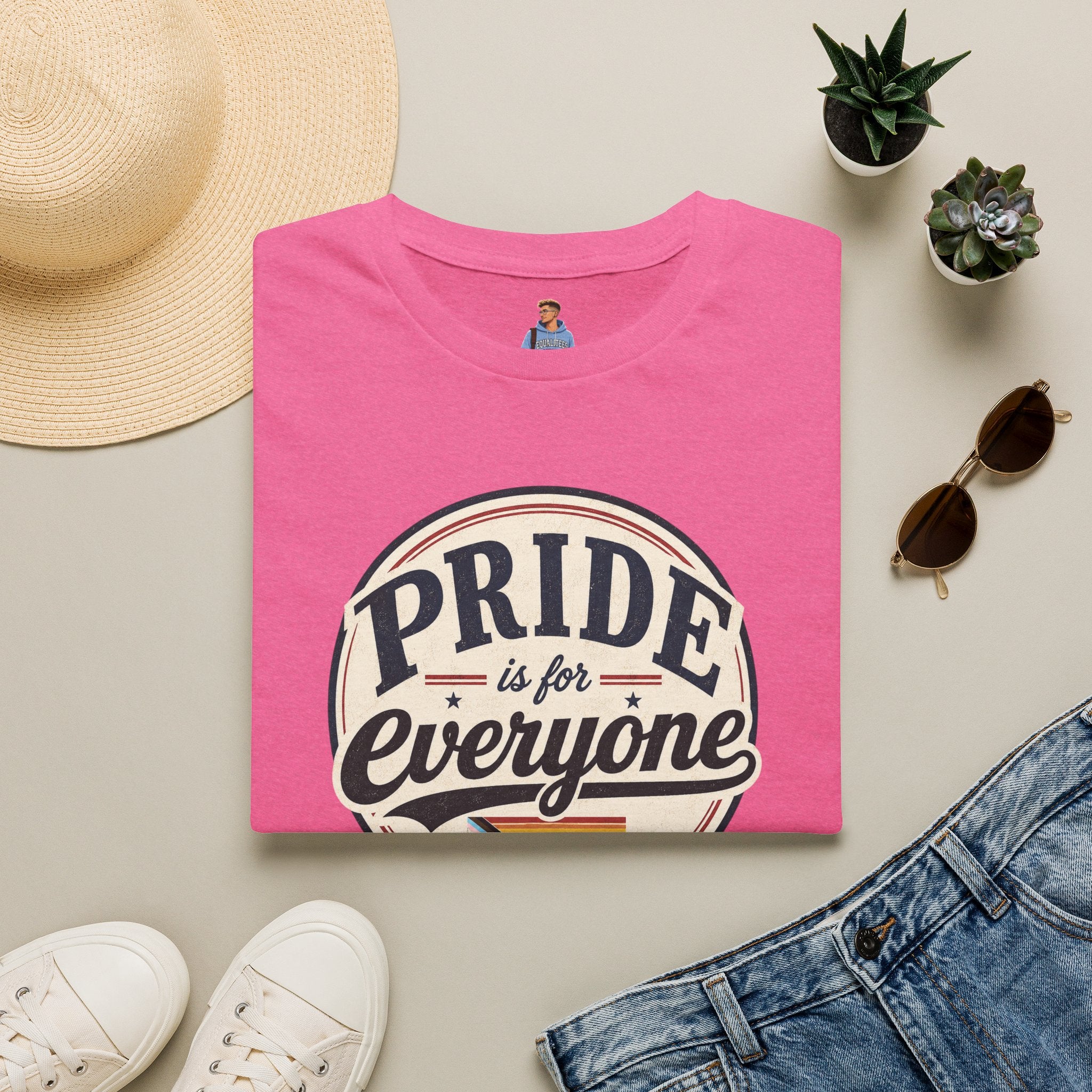 Pride Is for Everyone T-Shirt — Inclusive Retro Pride Tee