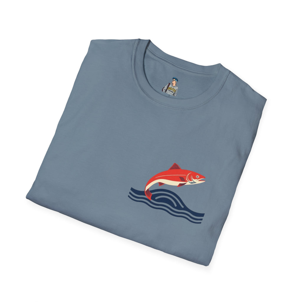 Jumping Salmon Native Pride Softstyle Unisex T-shirt