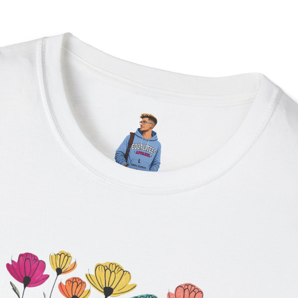 Camiseta unisex de estilo suave con estampado floral 'Momma': perfecta para el Día de la Madre y para usar todos los días