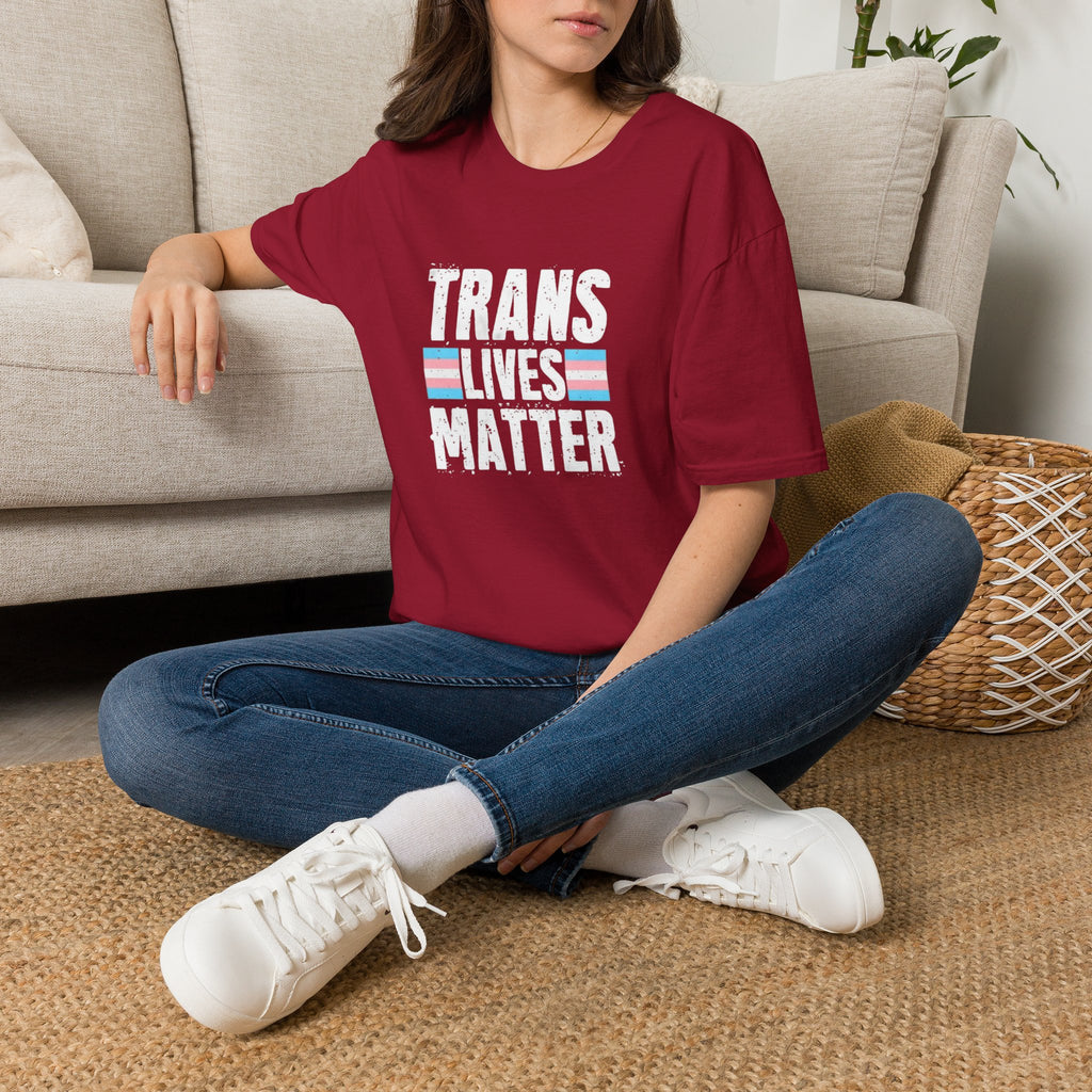 Trans Lives Matter Unisex Softstyle T-Shirt - Support LGBTQ+ Rights