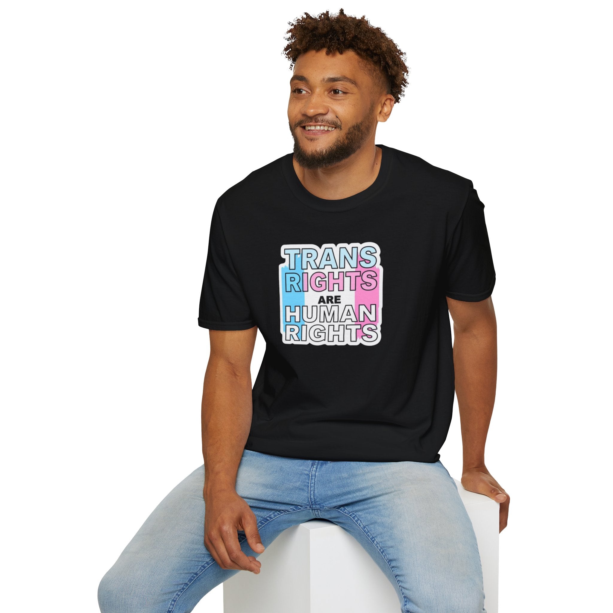 Trans Rights Unisex Softstyle T-Shirt - Support Equality & Trans Rights