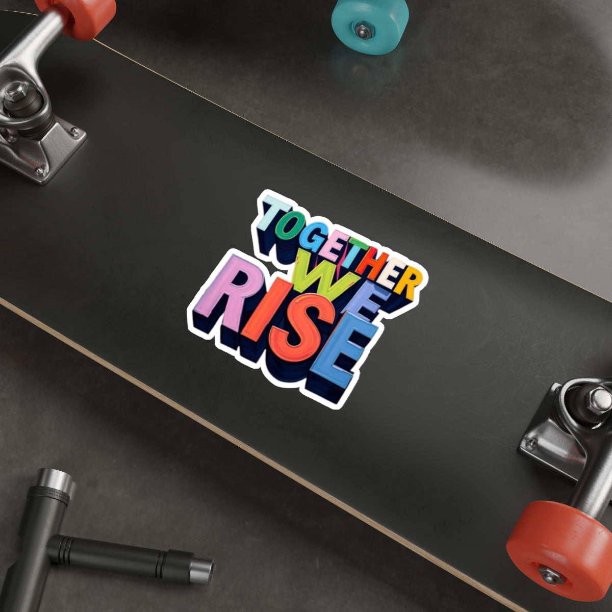Die-Cut Stickers - Together We Rise - EqualiTees.Me