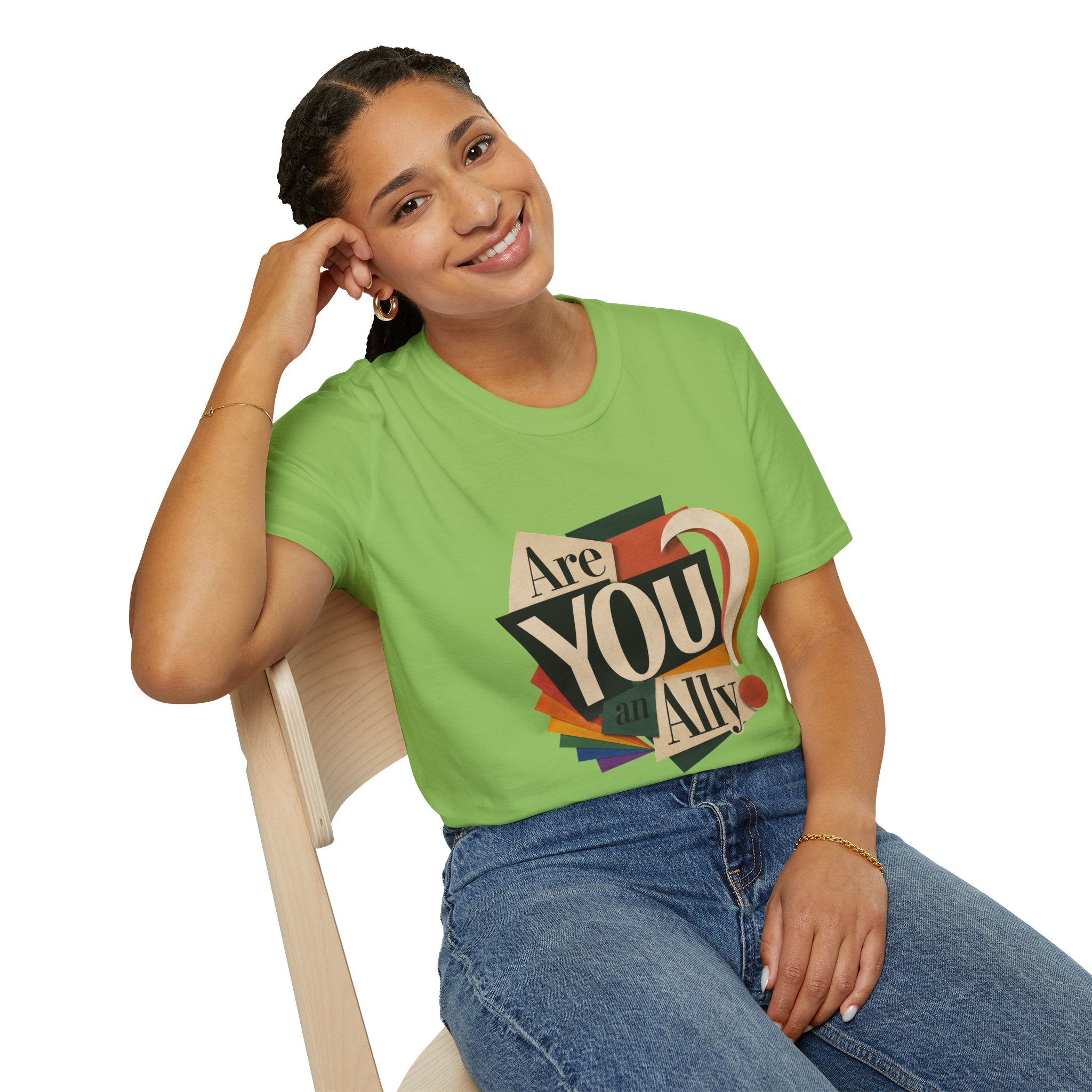 Are You An Ally? T-Shirt — Vintage Pride Ally Tee