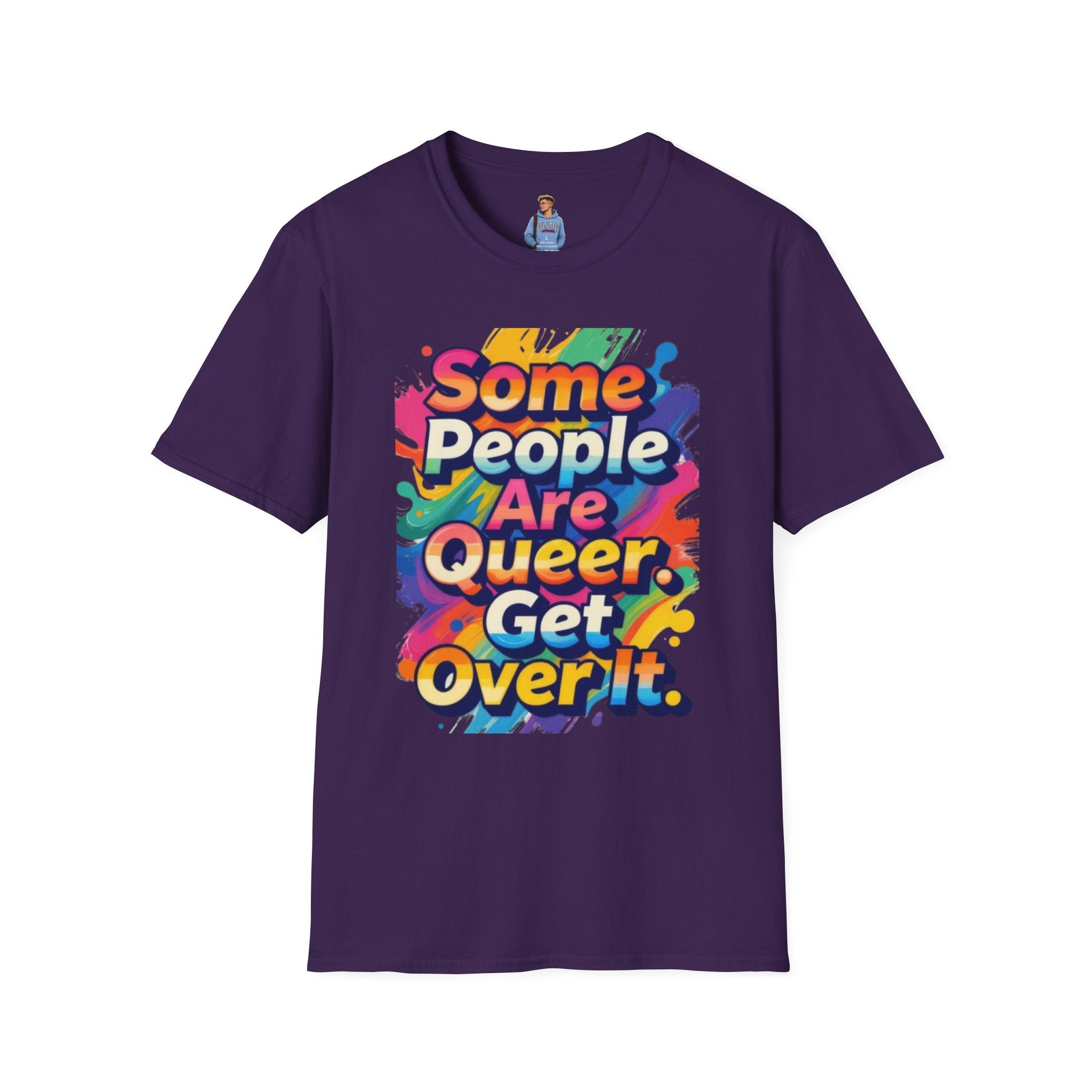 Some People Are Queer T-Shirt Rainbow Graphic