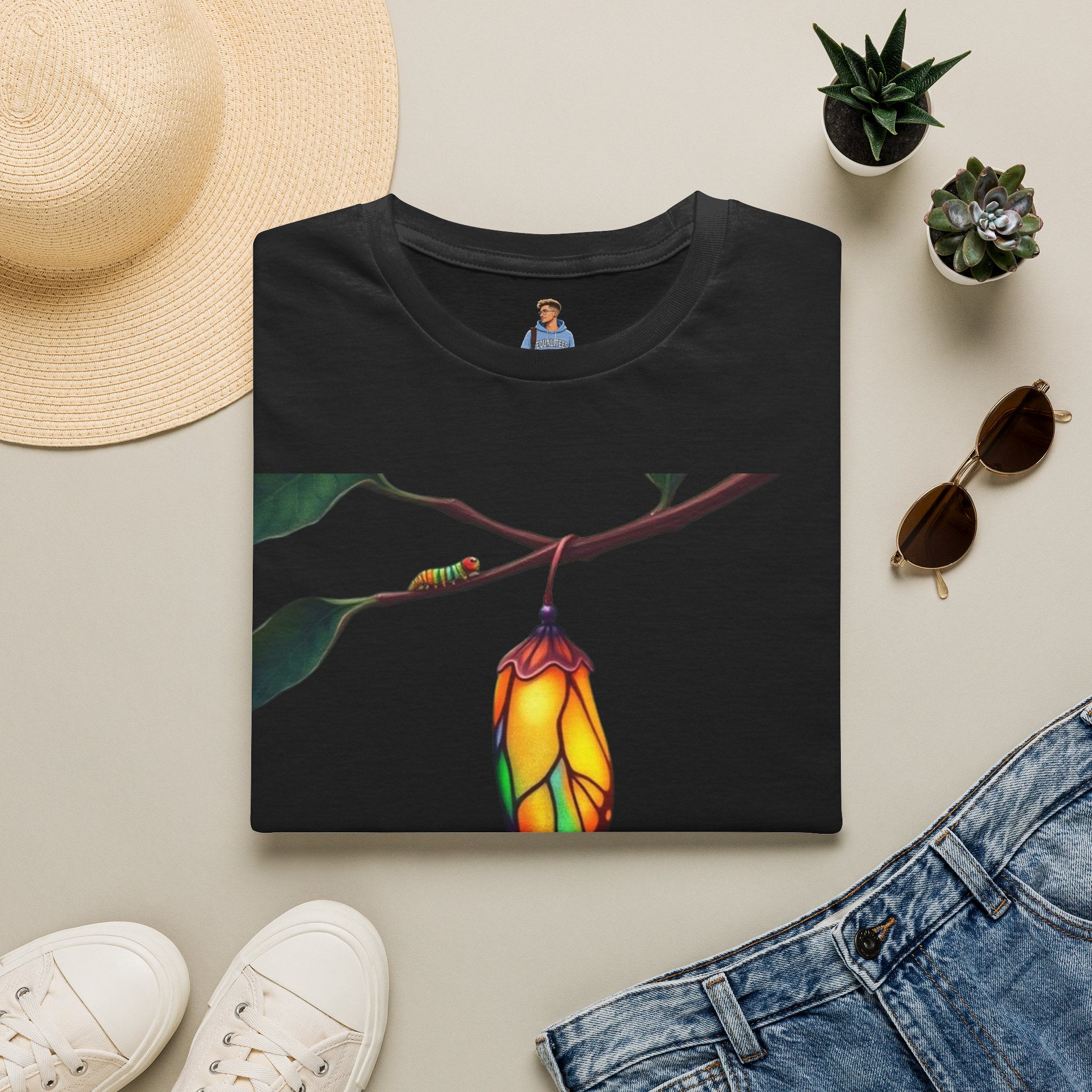 Rainbow Butterfly Cocoon Pride T-Shirt