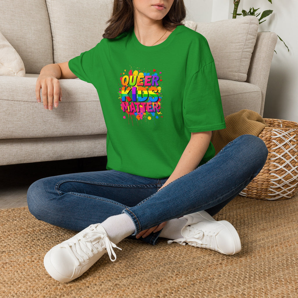 Queer Kids Matter Unisex Softstyle T-Shirt - Celebrate Inclusivity & Pride