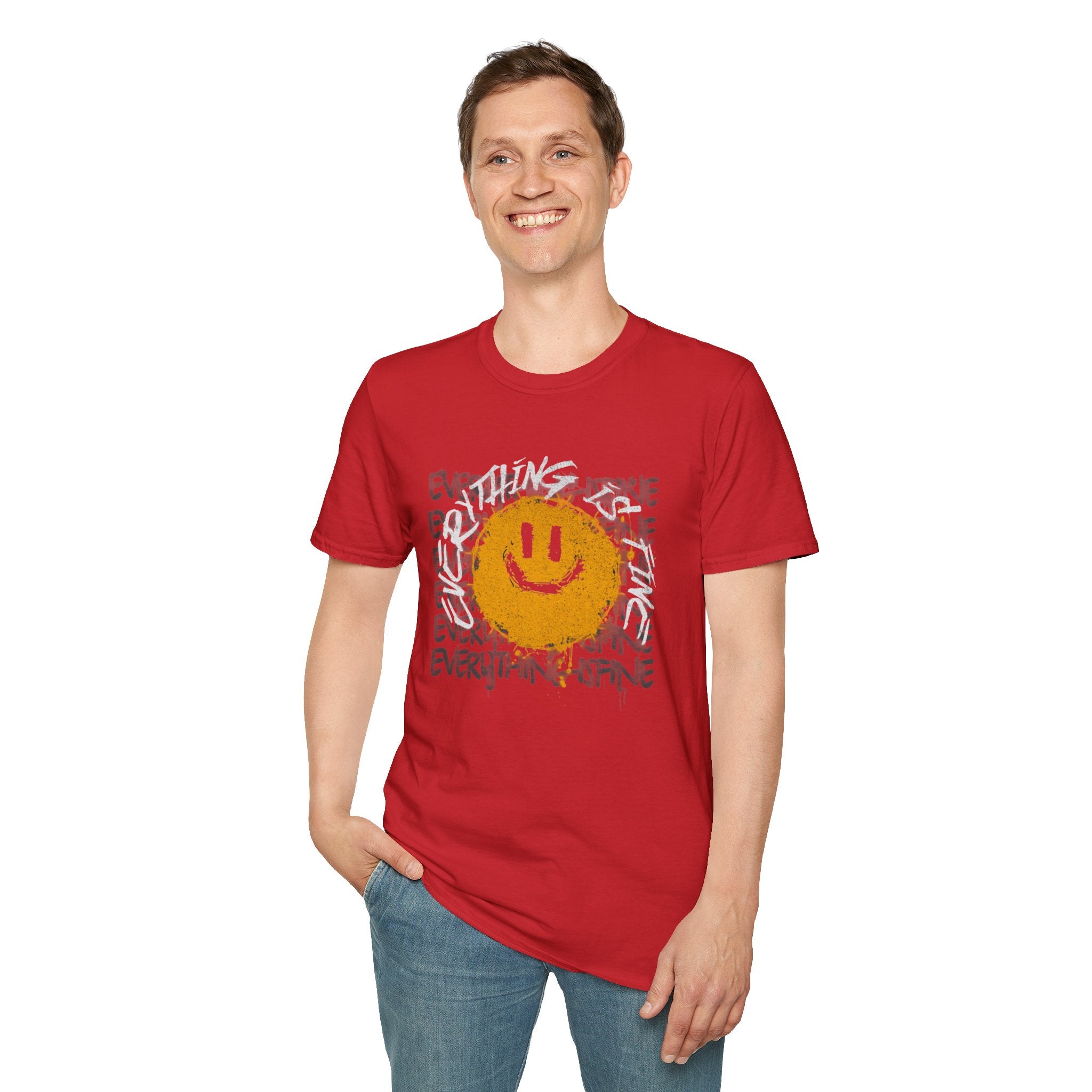 Camiseta unisex divertida y suave con la frase "Todo está bien", camiseta sarcástica, camiseta gráfica humorística, camiseta con frase del Apocalipsis, regalo para amantes de las bromas