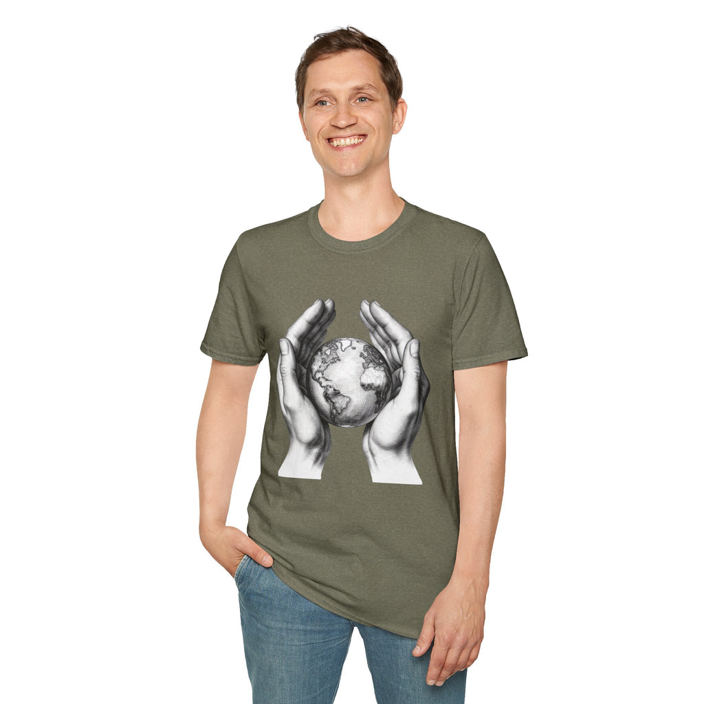 Earth in Your Hands T-Shirt — Protect the Planet Graphic Tee