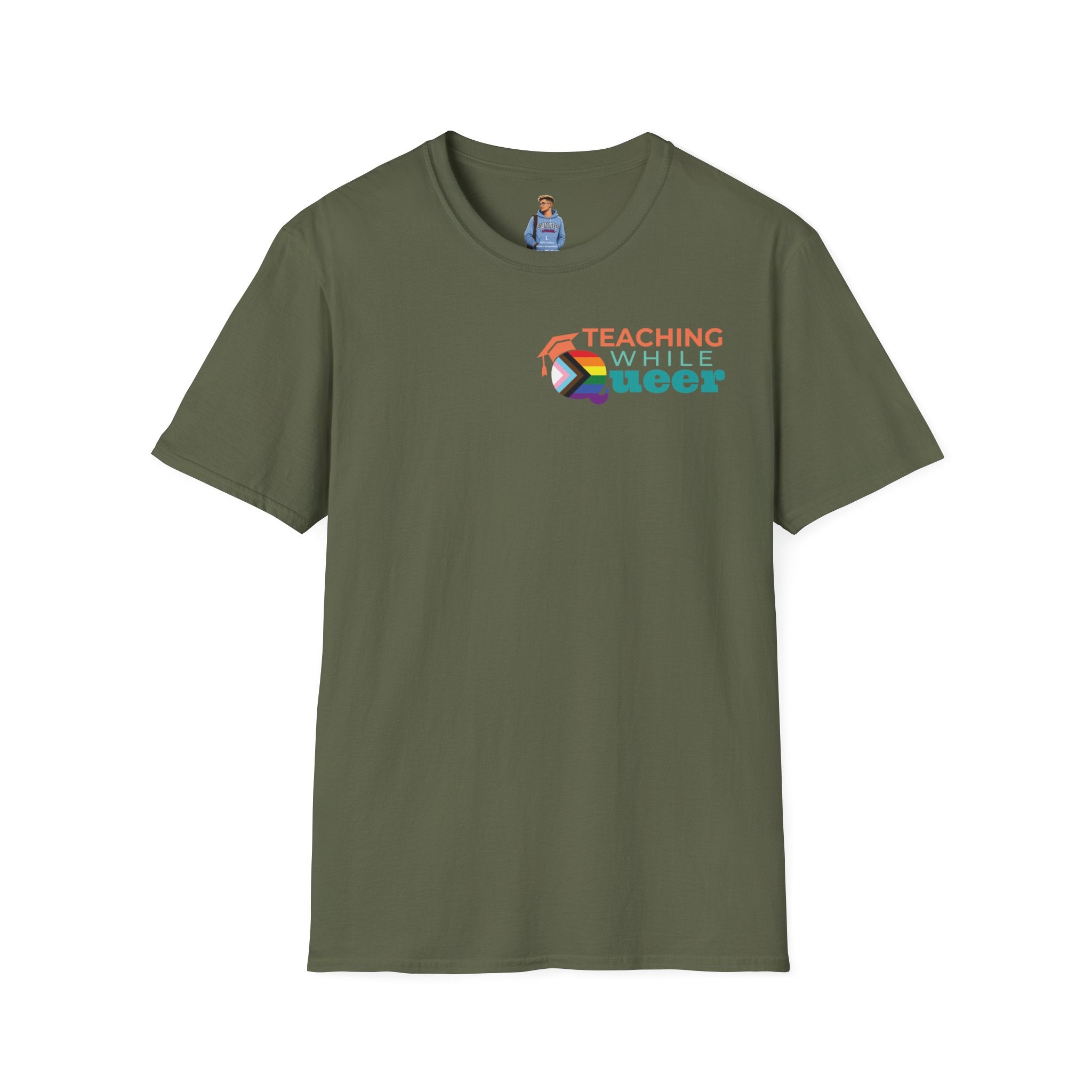 TWQ - Teaching While Queer Unisex Softstyle Logo T-shirt
