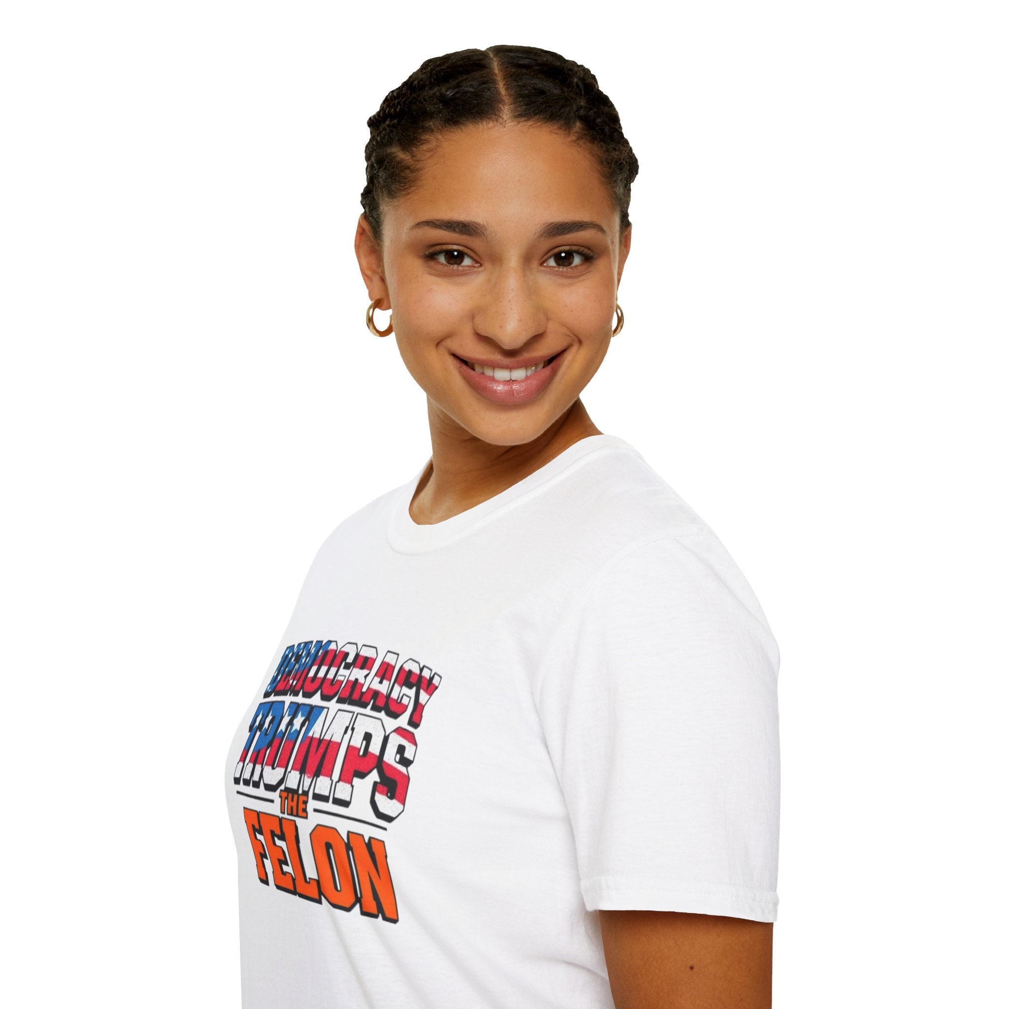 Democracy Trumps the Felon Graphic Tee