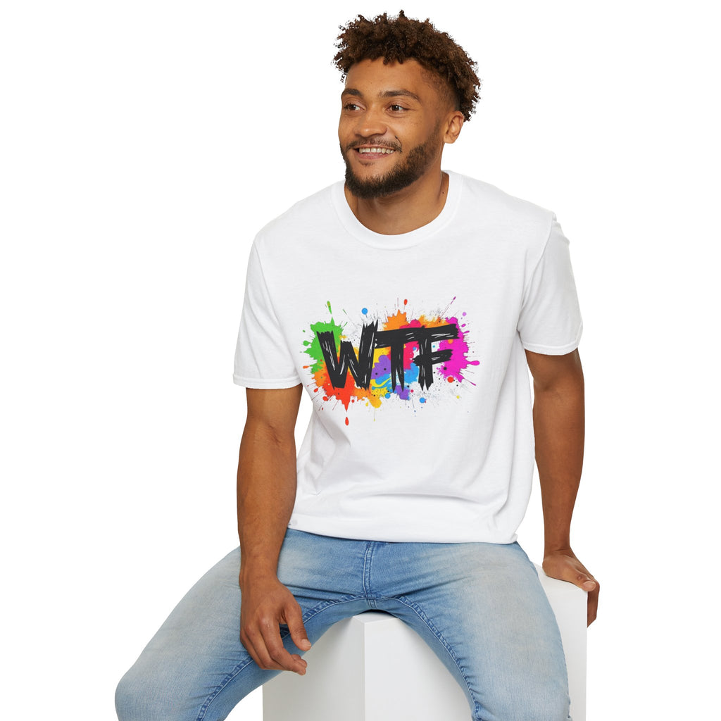 Bold Rainbow WTF Color Splash T-Shirt