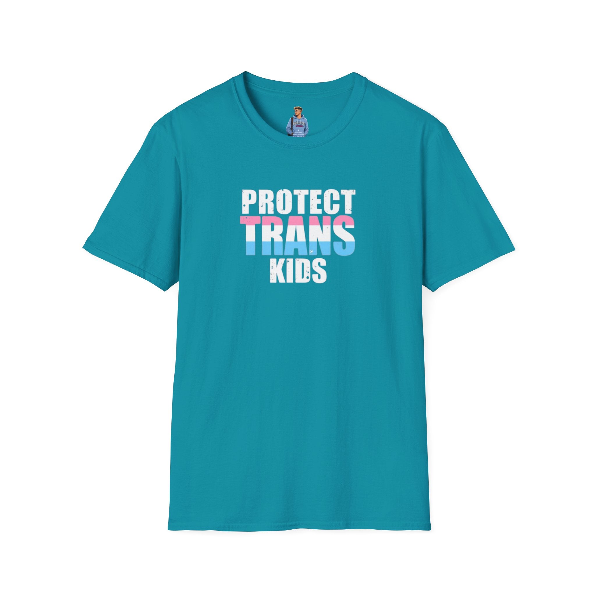 Camiseta unisex Softstyle - PROTEGE A LOS NIÑOS TRANS
